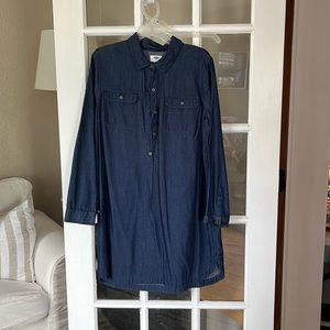 Old navy dark denim dress.